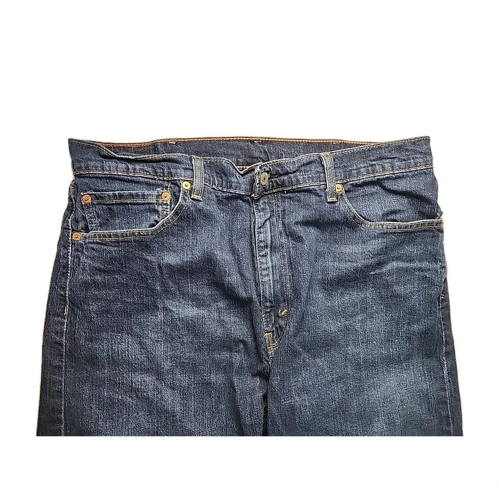 Levi's 505 Blue Jeans Men's 38x30 Straight Dark Wash‎ Retro Classic Western EUC
